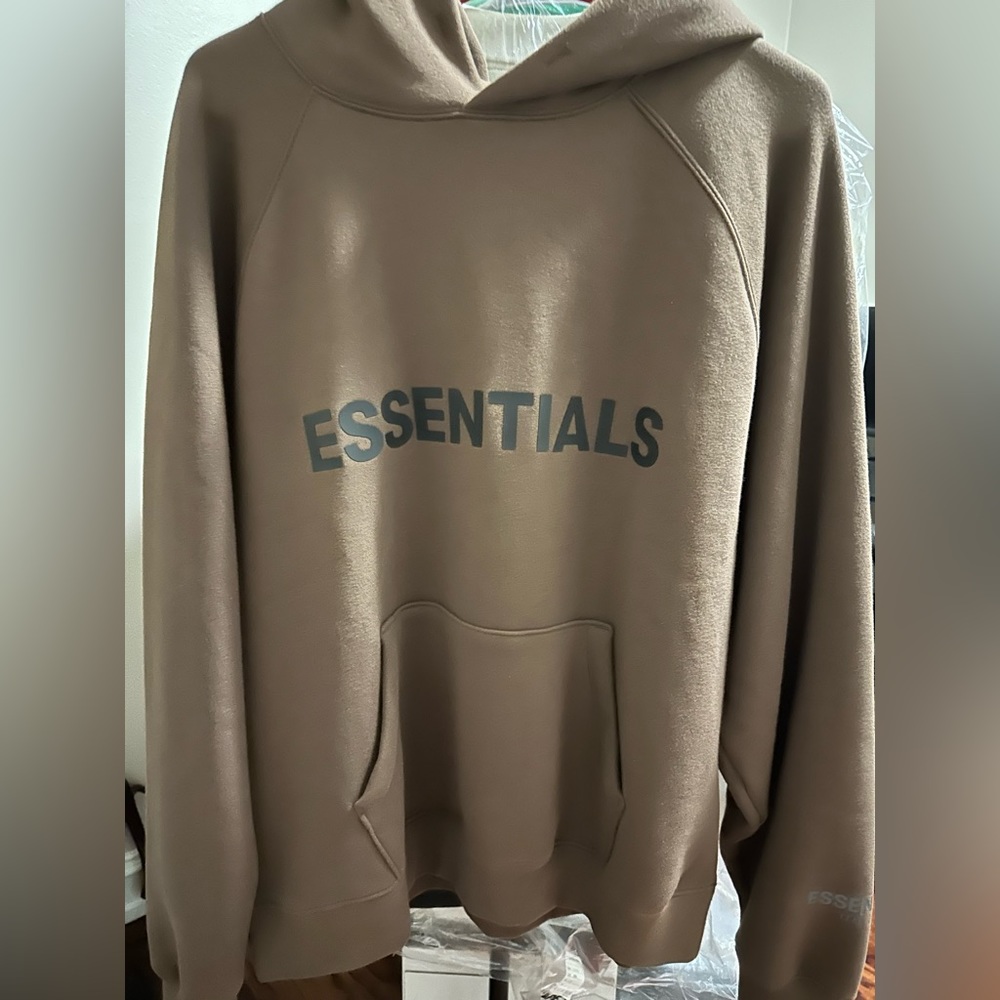 Essentials hoodie in brown size Medium